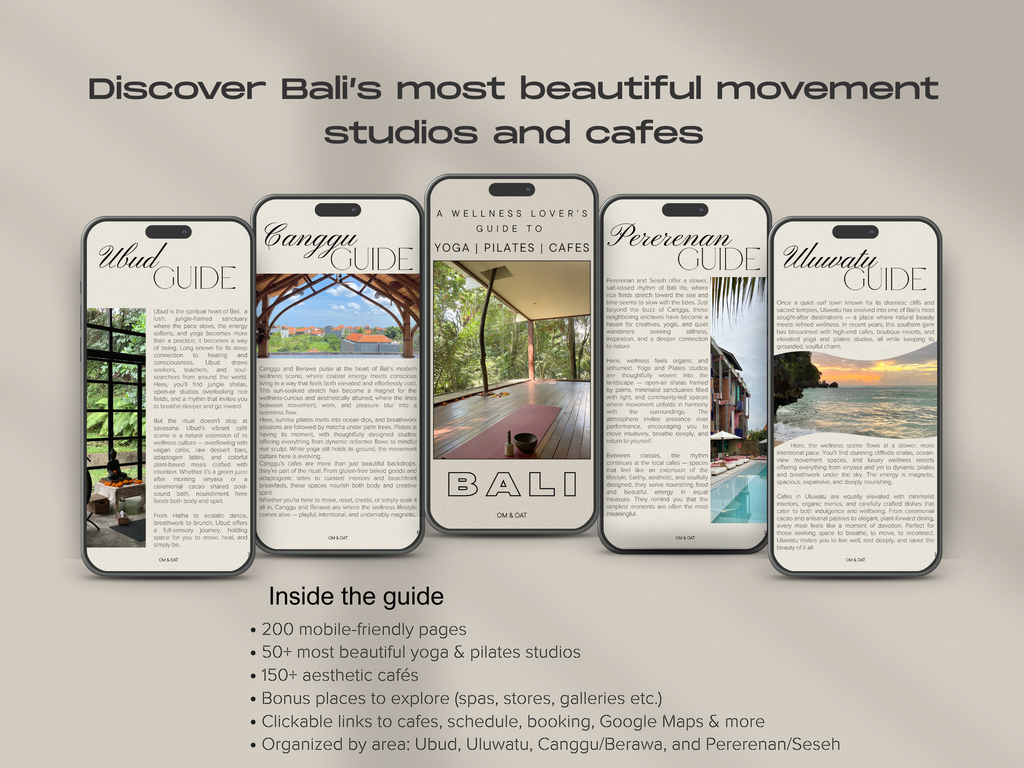 Bali Yoga, Pilates & Cafe Guide
